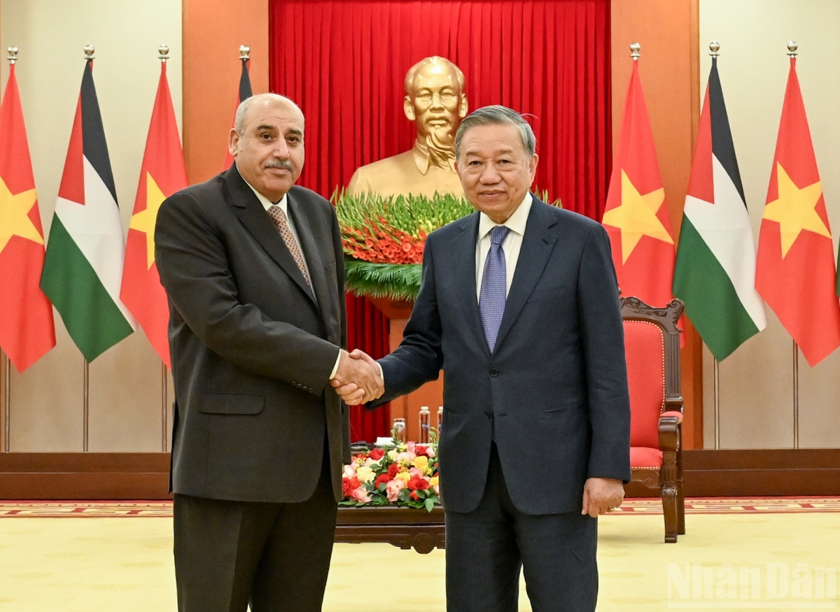 Tổng Bí thư Tô Lâm tiếp Chủ tịch Hạ viện Jordan Mazen Turki El Qadi